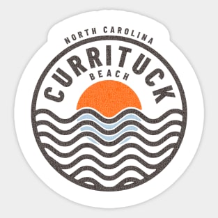 Currituck Beach, NC Summertime Vacationing Sunrise Waves Sticker